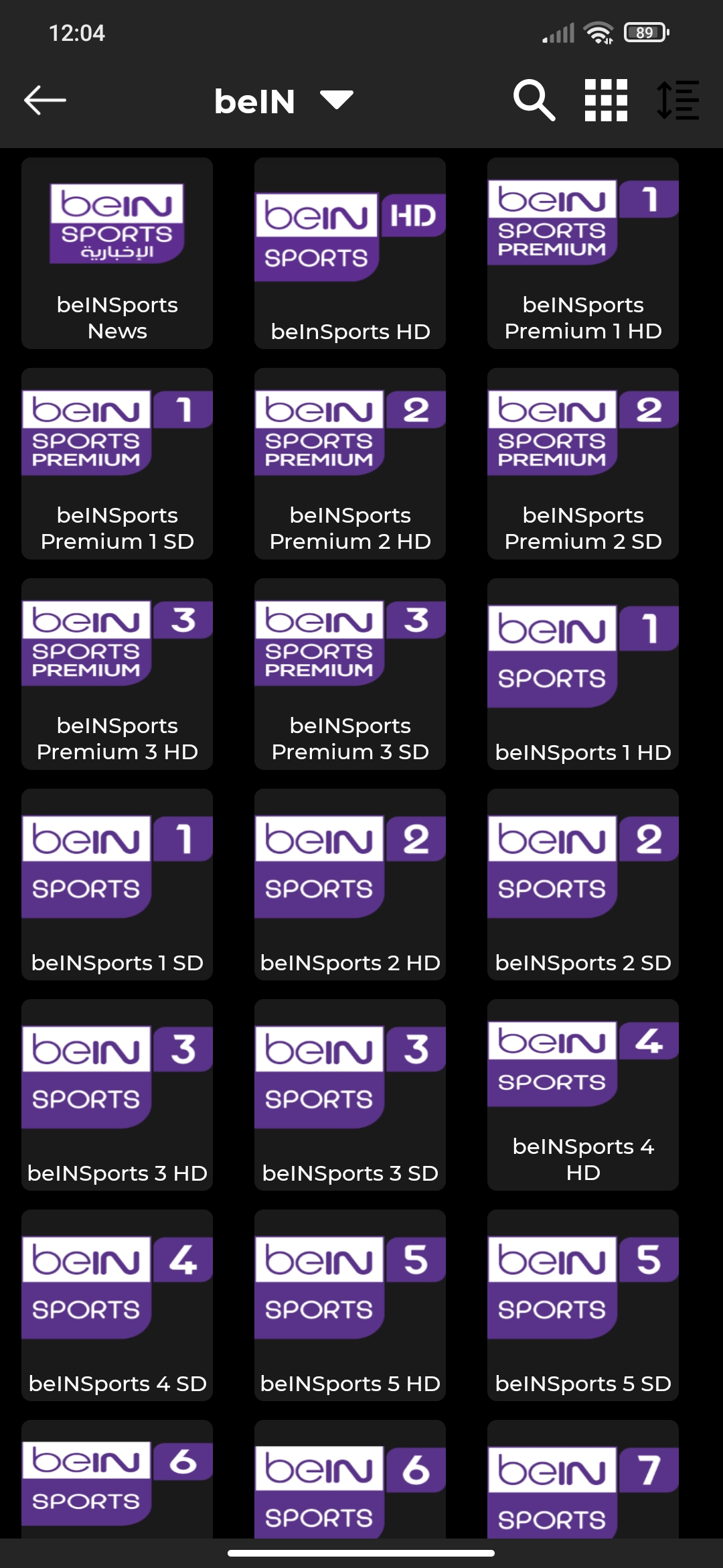 beIN SPORTS Channels